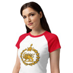 Lion & Sun Women’s micro rib raglan tee