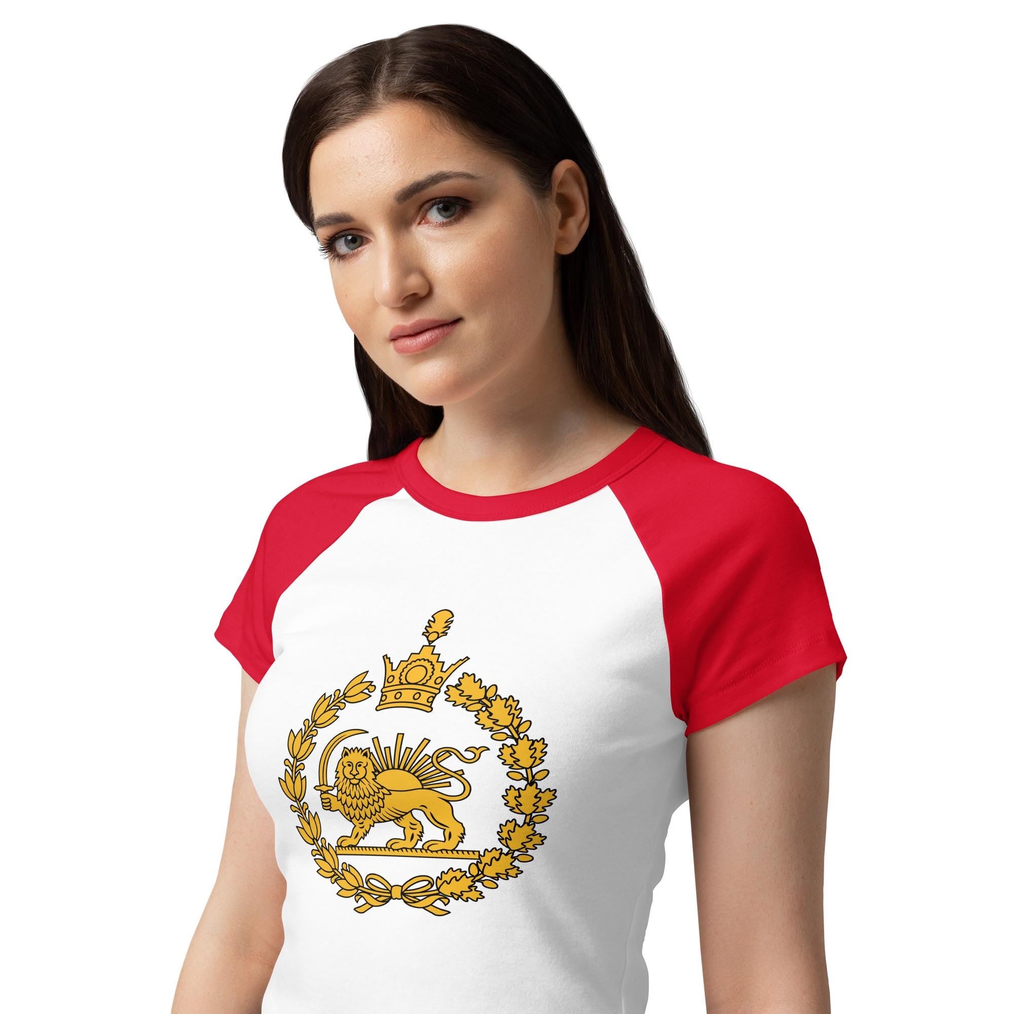Lion & Sun Women’s micro rib raglan tee