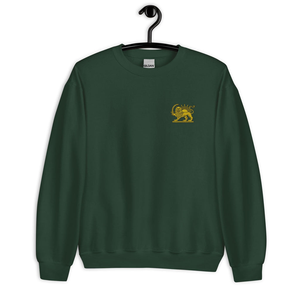 Embroidery lion and sun shirt