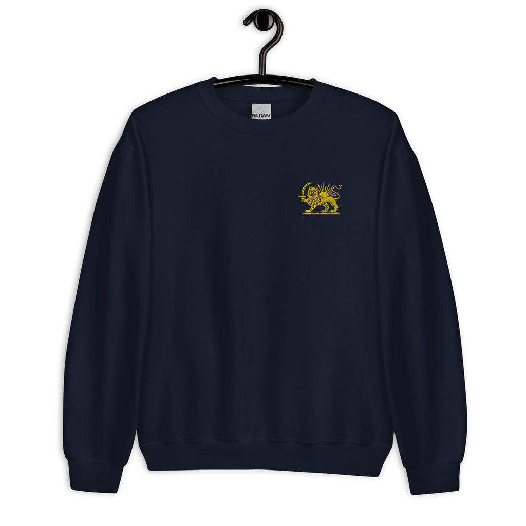 Embroidery lion and sun shirt