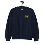 Embroidery lion and sun shirt