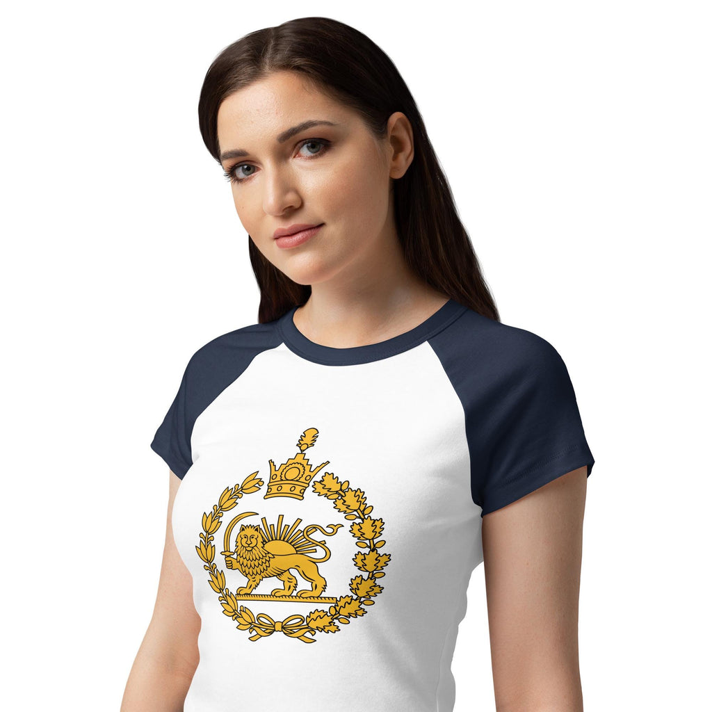 Lion & Sun Women’s micro rib raglan tee