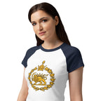 Lion & Sun Women’s micro rib raglan tee