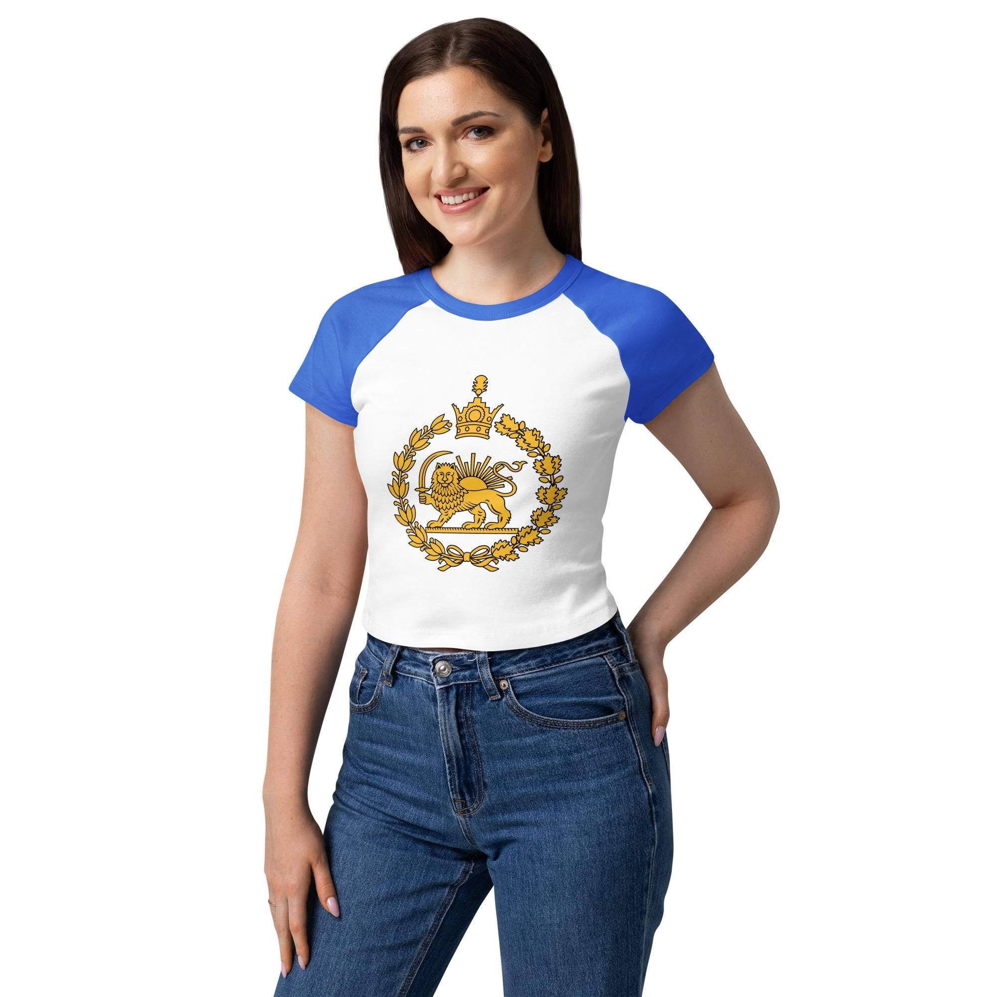 Lion & Sun Women’s micro rib raglan tee