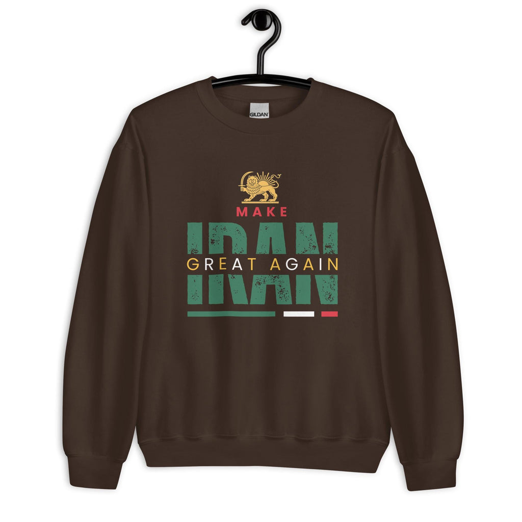 MIGA  shirt, Unisex PERSIAN Sweatshirt, lion and sun shirt