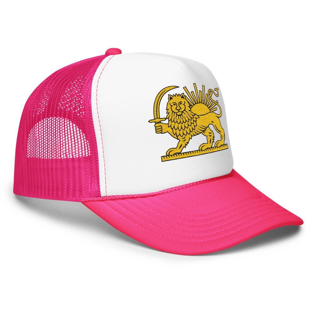 Embroidery Lion and sun cap