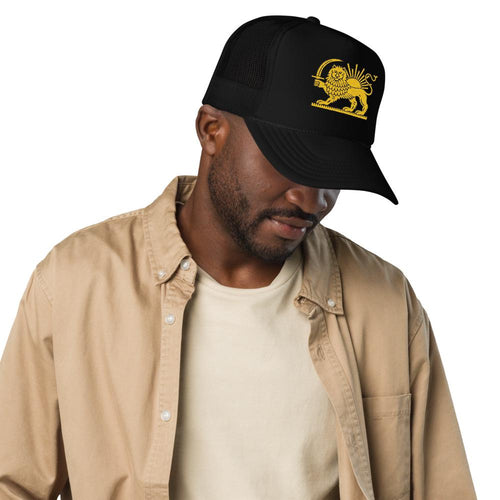 Embroidery Lion and sun cap