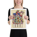 The Feast Of Sada, Persian Art from Shahnameh