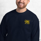 Embroidery lion and sun shirt