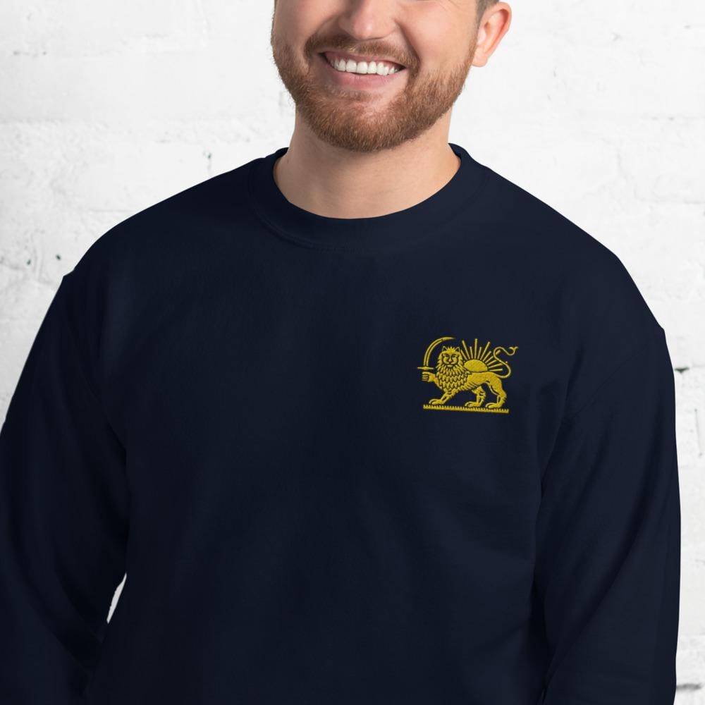 Embroidery lion and sun shirt
