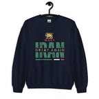 MIGA  shirt, Unisex PERSIAN Sweatshirt, lion and sun shirt