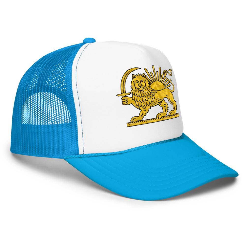 Embroidery Lion and sun cap