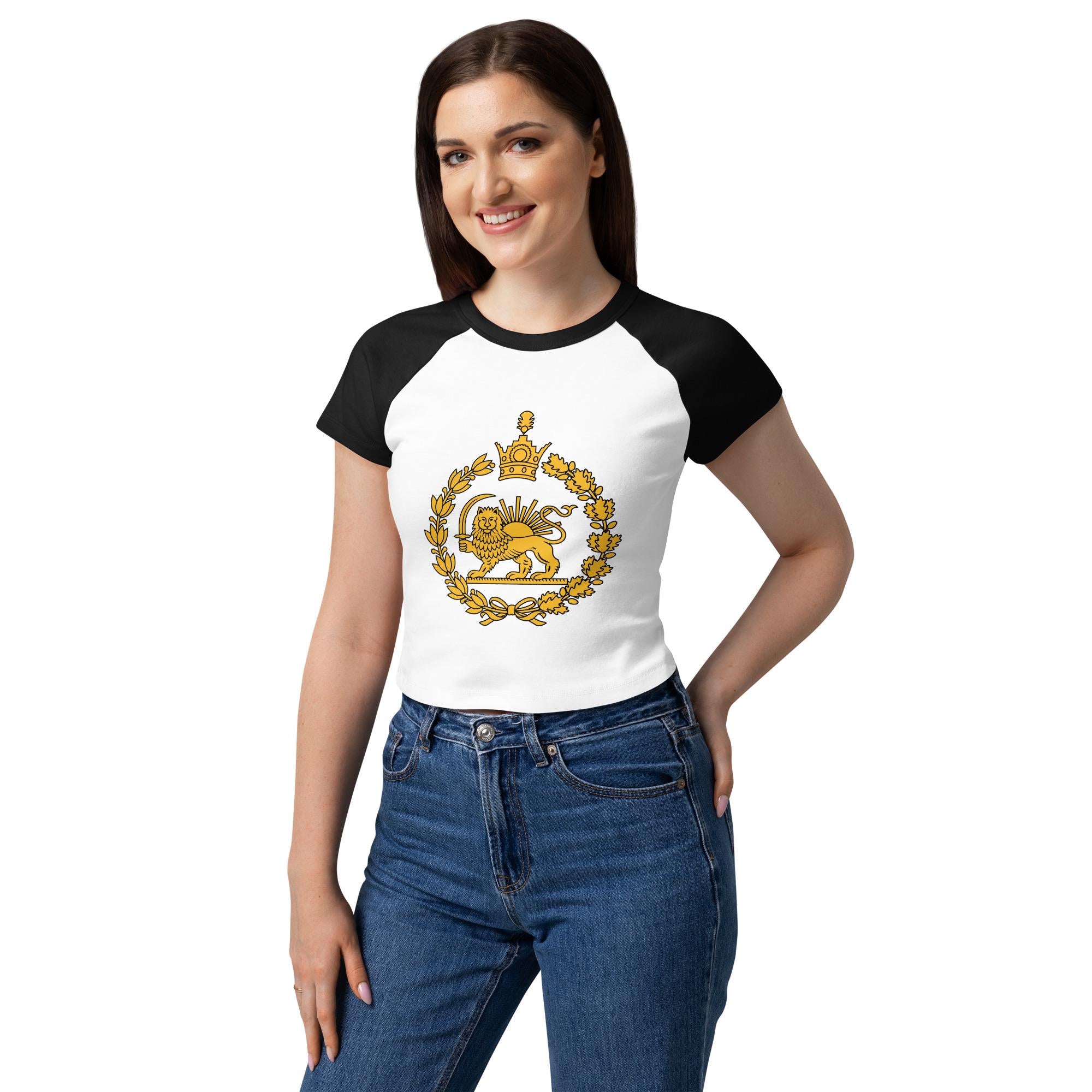 Lion & Sun Women’s micro rib raglan tee