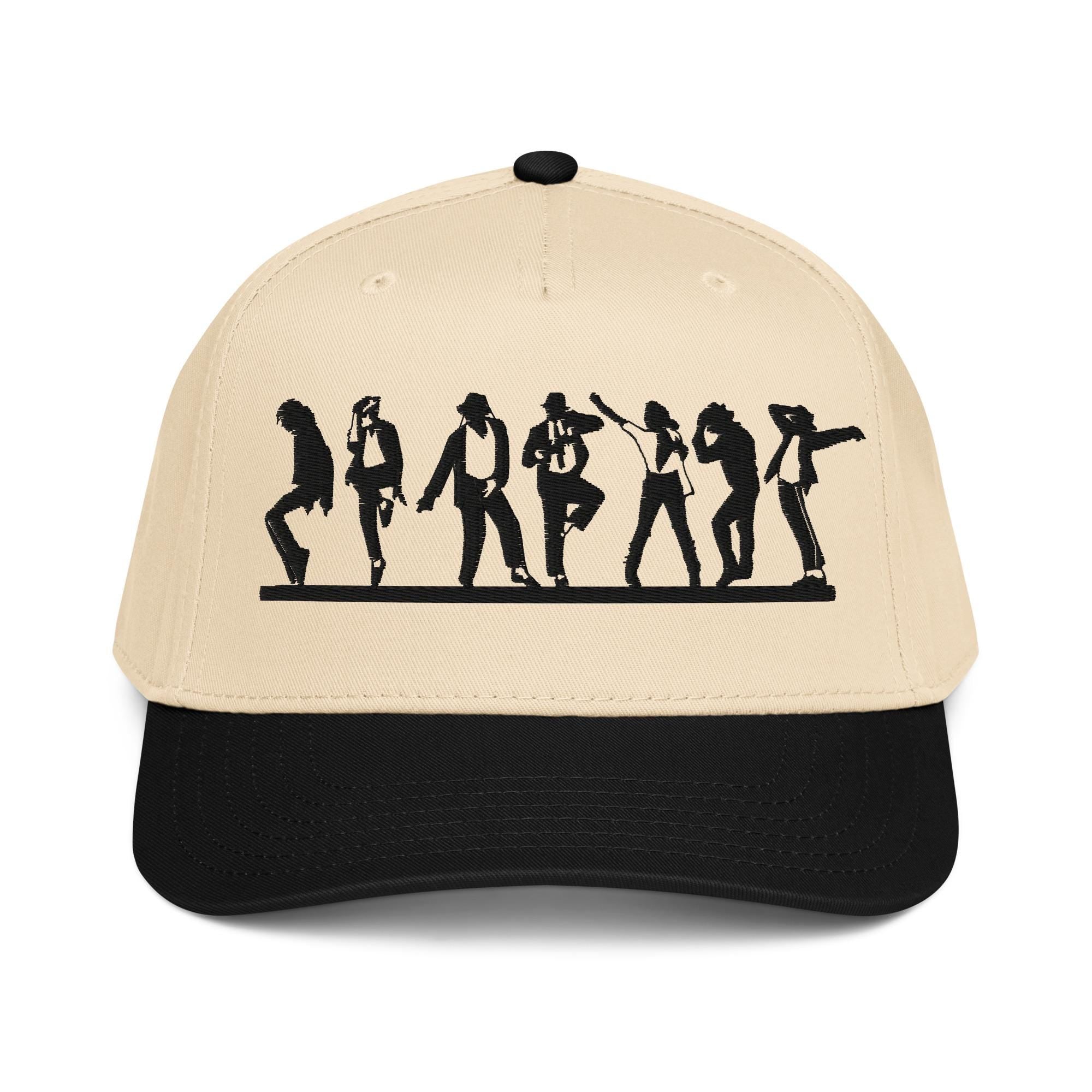 Michael Jackson embroidery 5 panel cap