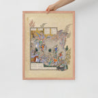 Persian Miniature Wall Art – Bahram Gur Slays the Rhino-Wolf | Shahnameh Illustration Print