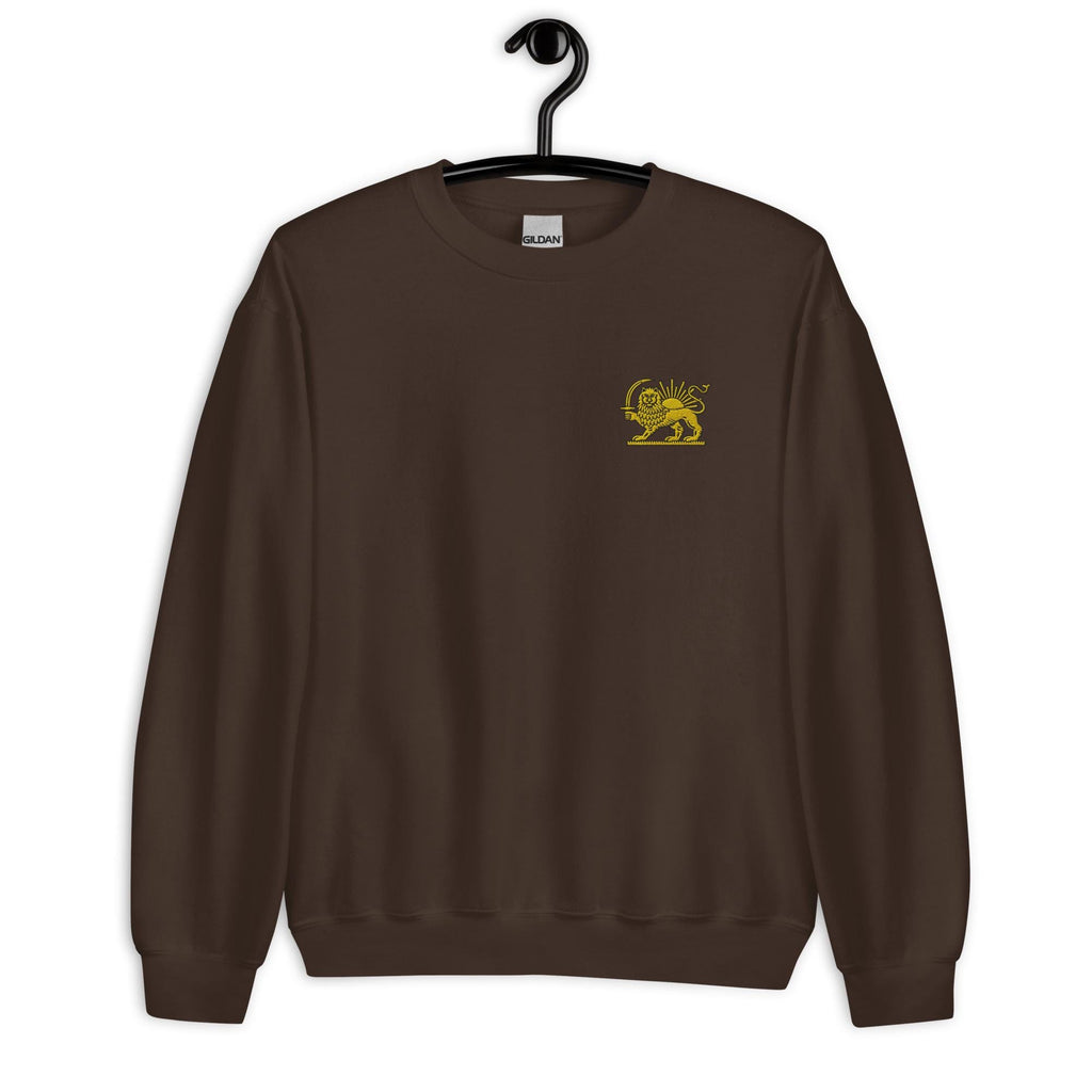 Embroidery lion and sun shirt