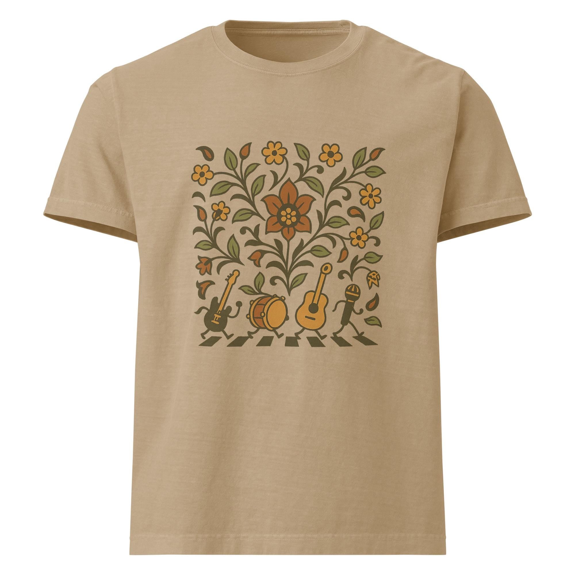 vintage Floral Music T-Shirt