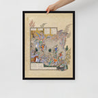 Persian Miniature Wall Art – Bahram Gur Slays the Rhino-Wolf | Shahnameh Illustration Print