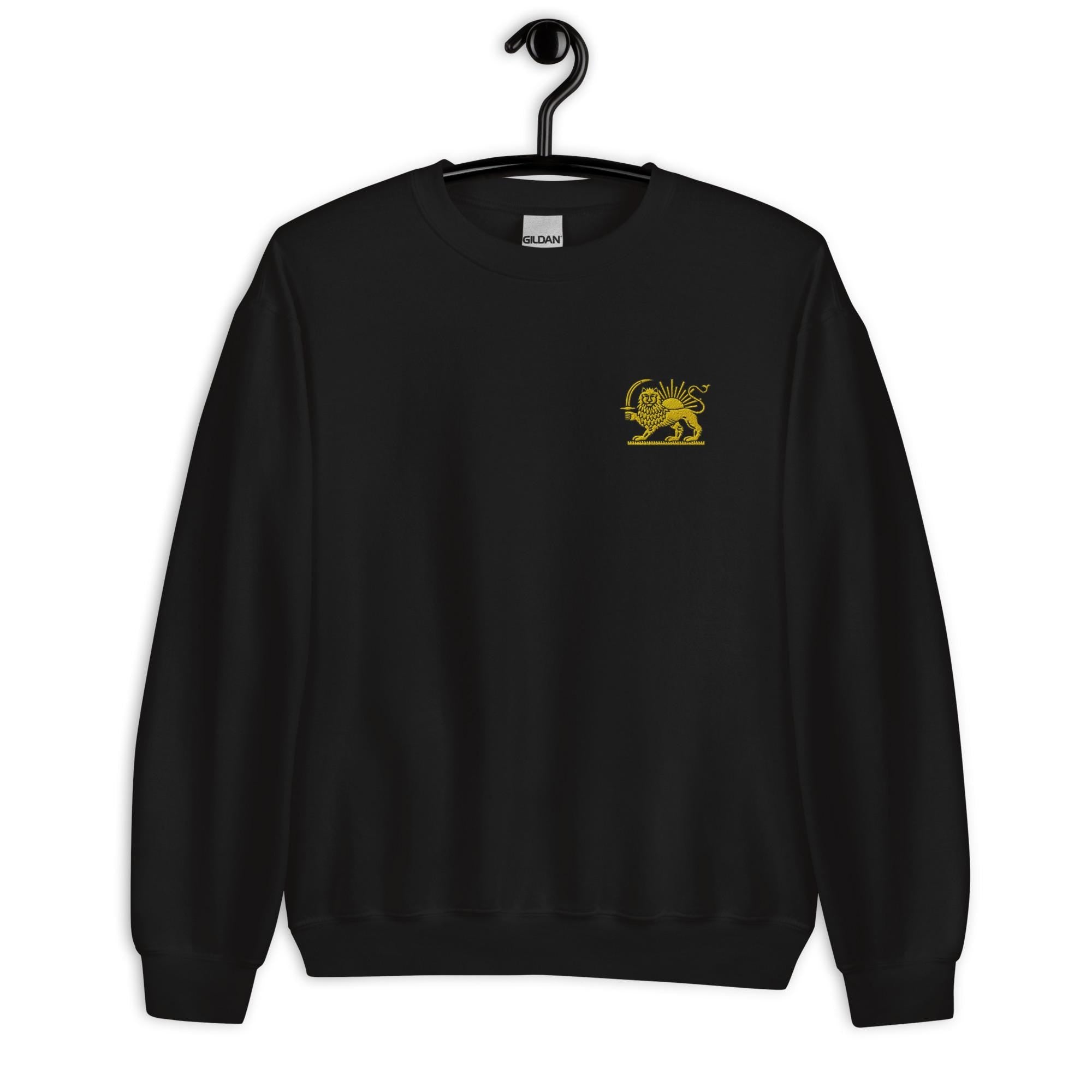 Embroidery lion and sun shirt