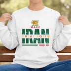 MIGA  shirt, Unisex PERSIAN Sweatshirt, lion and sun shirt
