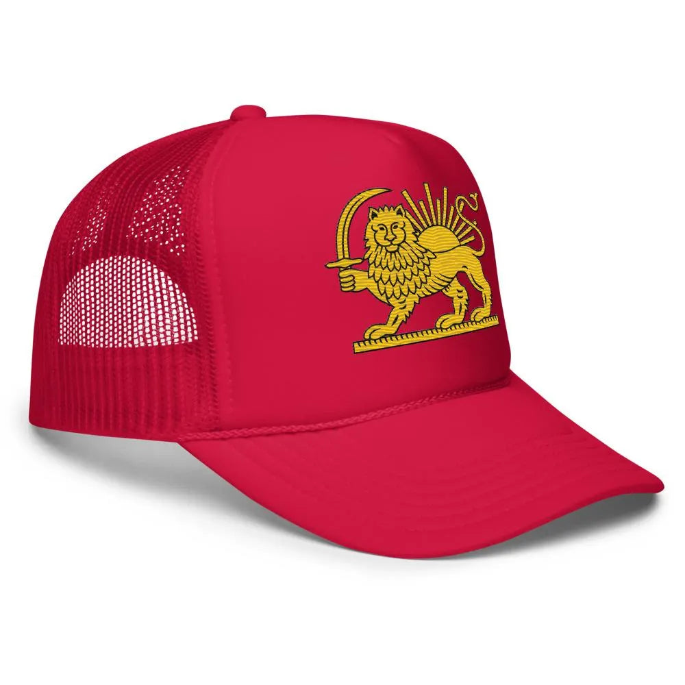 Embroidery Lion and sun cap